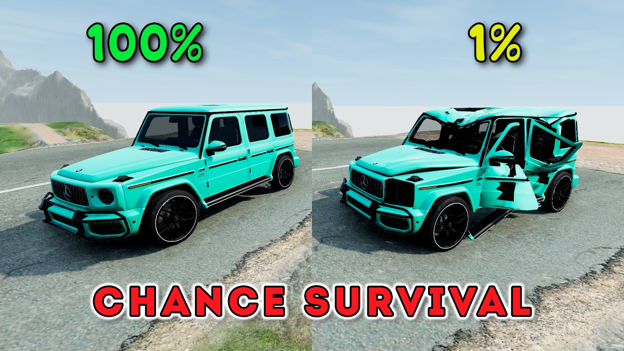 Realistic Survival Chance Crashes! Best Moments! |  BeamNG Drive Ep.6 #beamngdrive