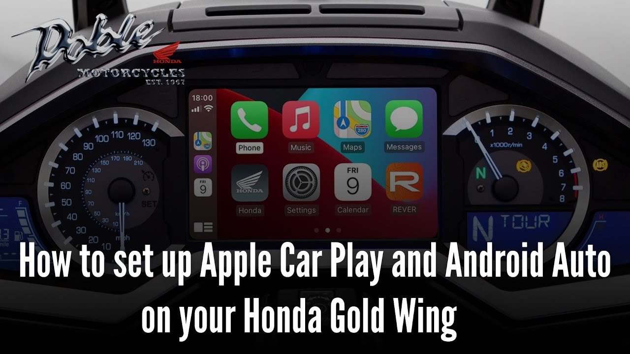 How to set up Apple Car Play and Android Auto on your Honda GL1800 Gold Wing