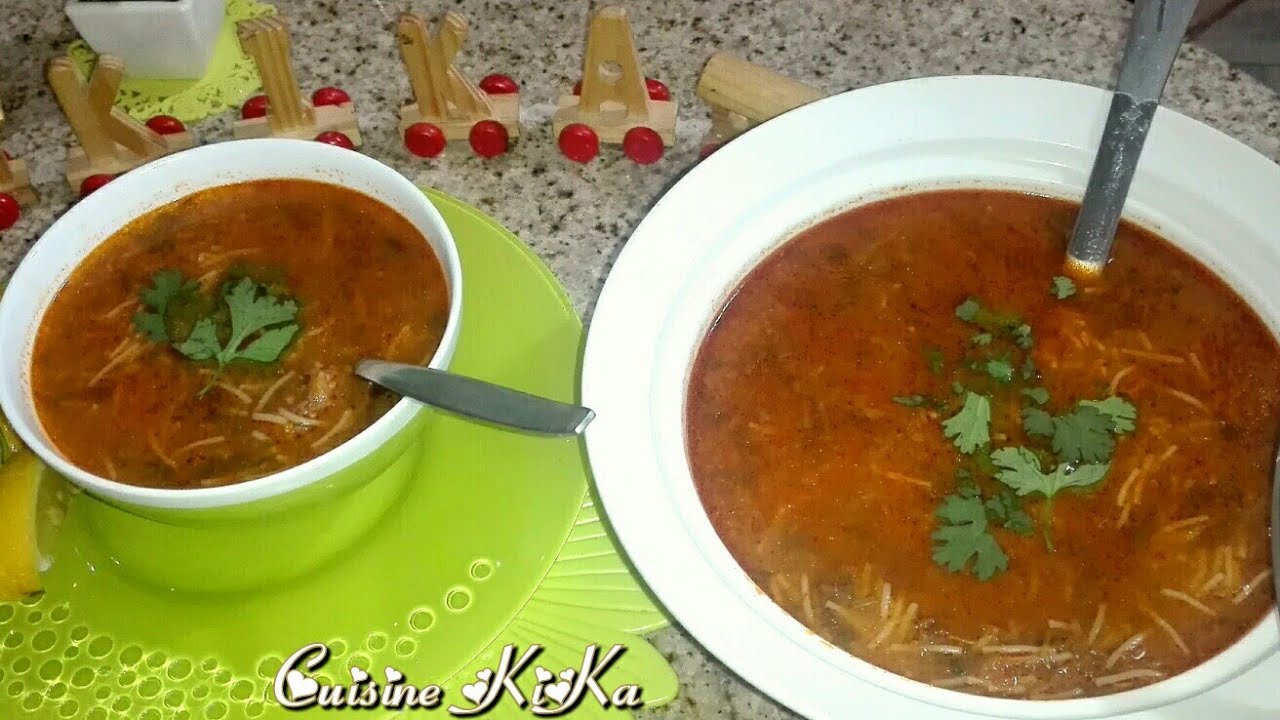 لمائدة رمضان شربة فيرميسال حمرا على أصولها