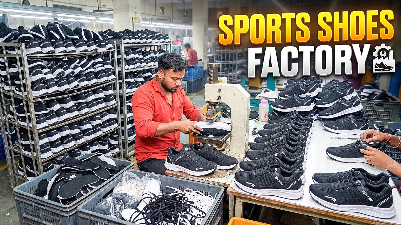 Inside a Sports Shoe Factory | Mass Production Process