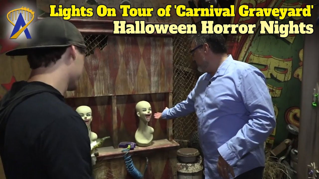 Lights On Tour of 'Carnival Graveyard' at Halloween Horror Nights 28