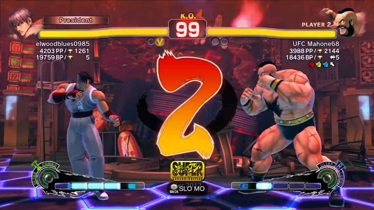 SSF4 AE 2012 elwoodblues0985 (Guy) vs UFC Mahone (Zangief) [HD]