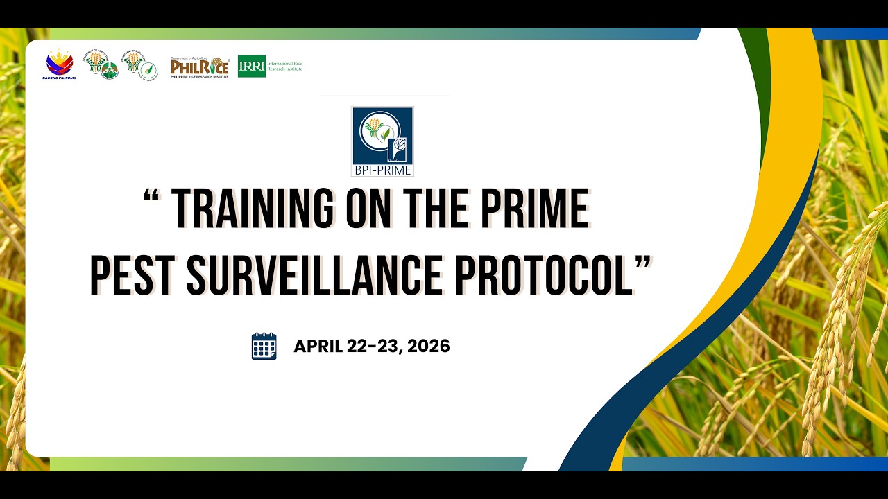 DAY1 Training on the PRIME  Pest Surveillance Protocol