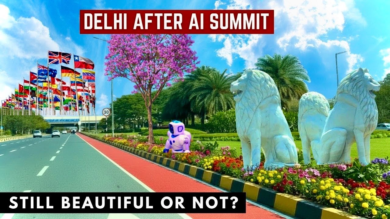 Delhi Beautification: Delhi After AI Summit 😳 | Airport to Connaught Place &ndash; Still This Beautiful?