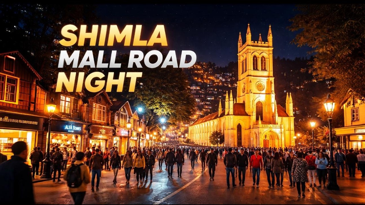 Shimla Mall Road | Shimla Night Life | Shimla Tourist Places | City Tour India | Holi Special Vlog