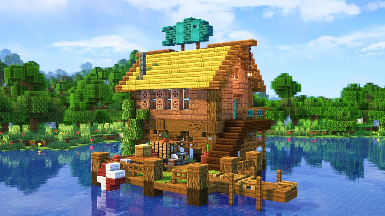 Minecraft | How to build a Fishing Hut