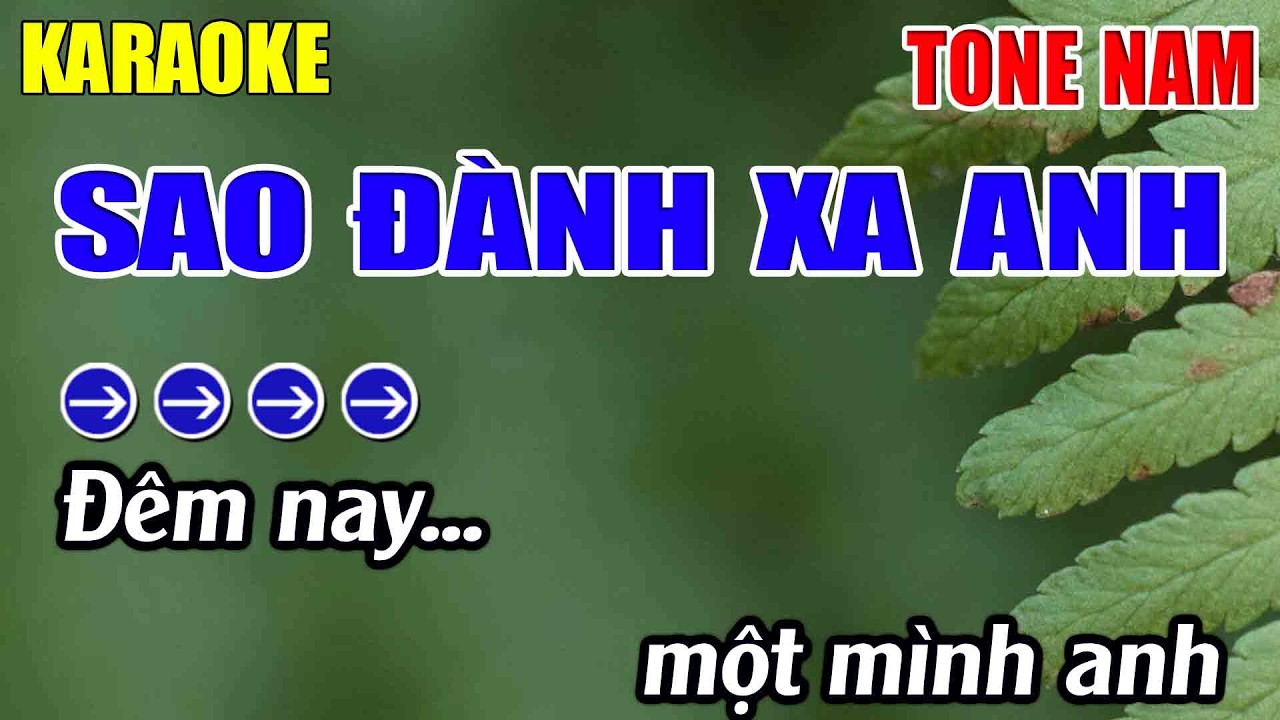 Sao Đành Xa Anh Karaoke Tone Nam Karaoke Lâm Nhạc Sống 2026 - Beat Mới