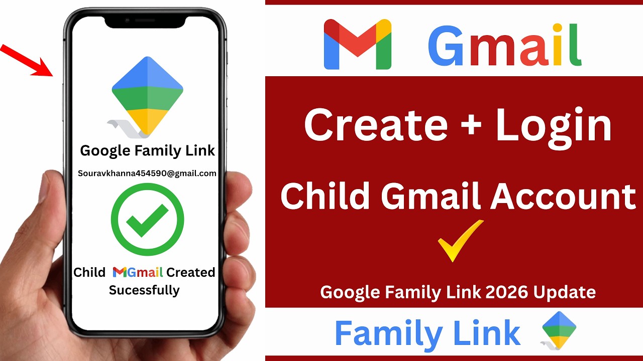 Create Child Gmail Account | Family Link Setup + Parental Control (2026)