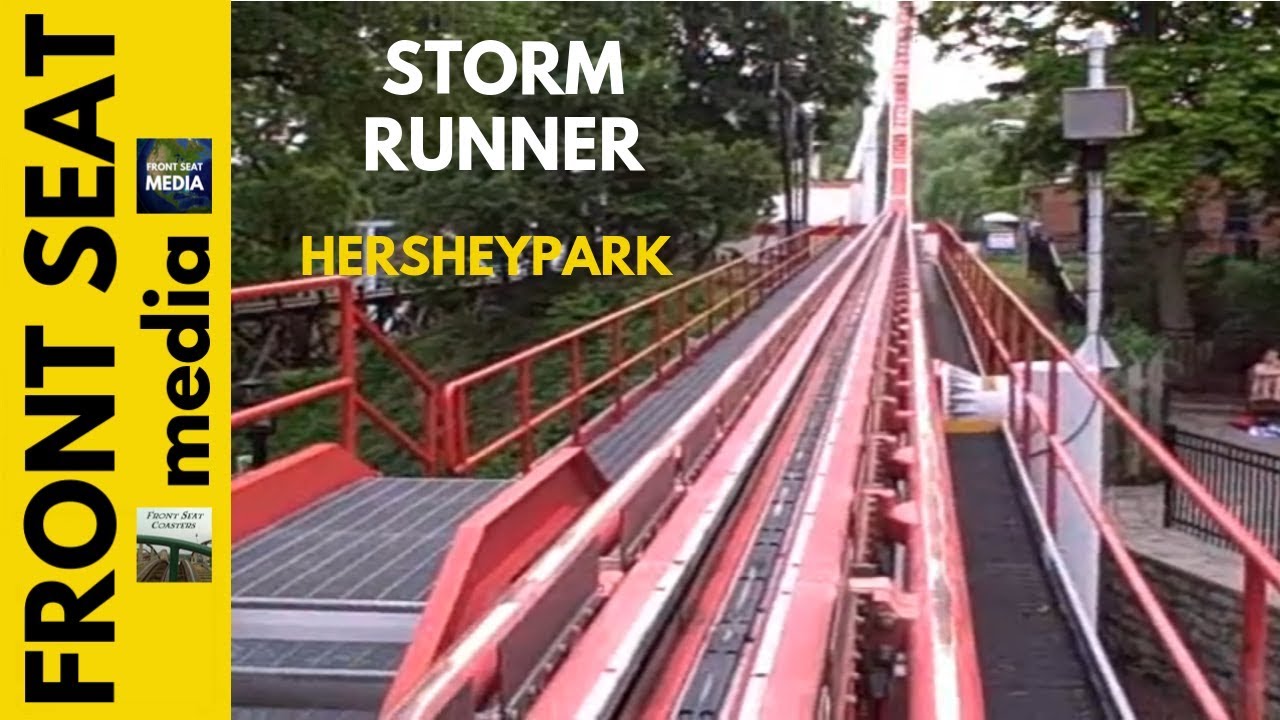 Hersheypark - Ride On Storm Runner , front seat ride POV! Wow! Hershey Park steel rollercoaster