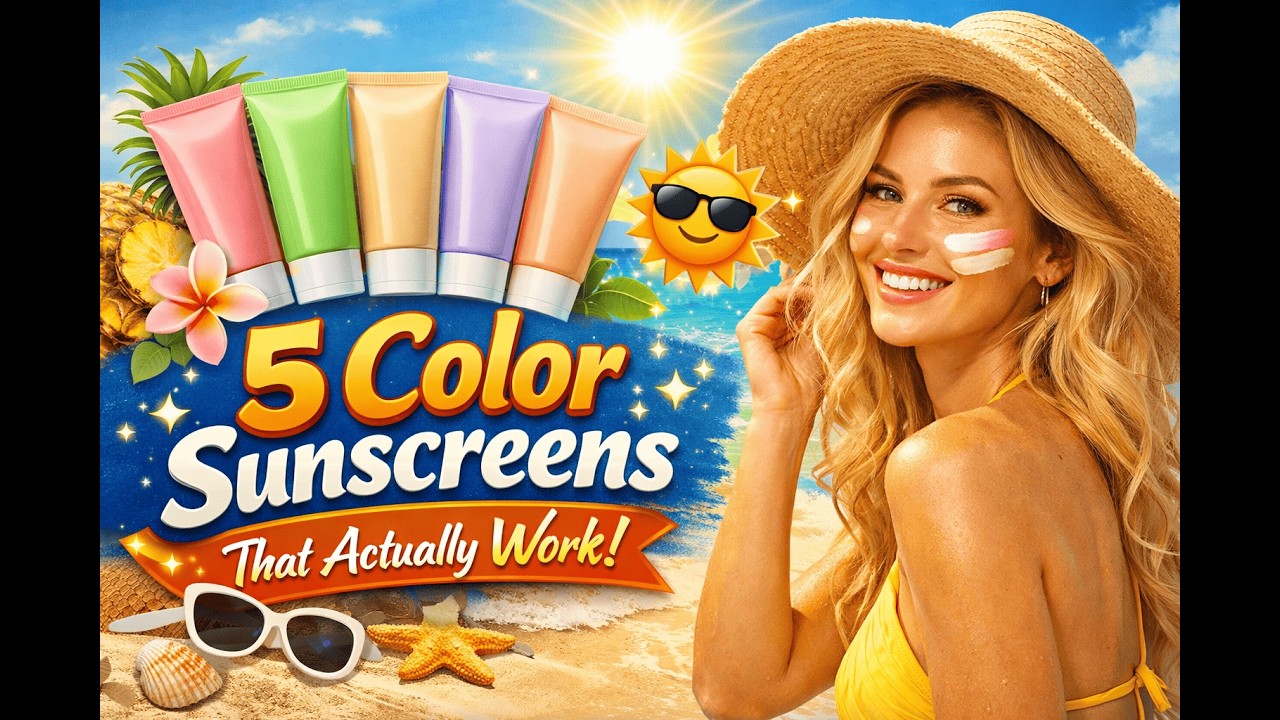💛 5 Color Sunscreens That Actually Work ☀️✨|#makeup |#makeupreels |#youtubeshorts |#beautytips