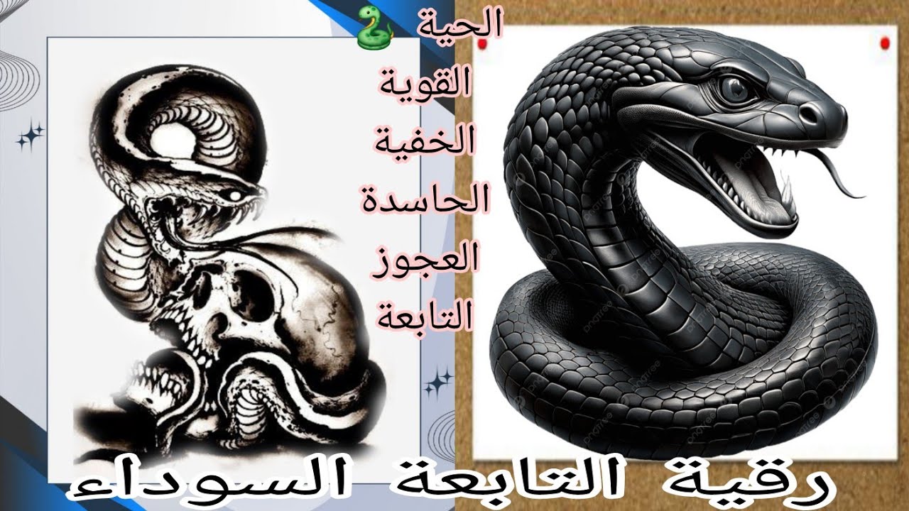 جديد// رقية التابعة السوداء// الحية 🐍 الحاسدة العجوز 😈 الشيطانة السوداء // بالموروث على السلالة// 