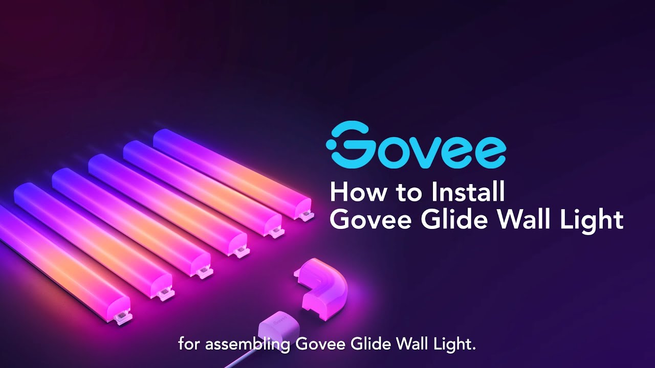 Как установить настенные светильники Govee Glide