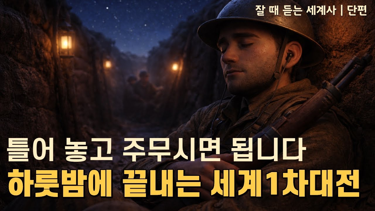 🌙 성우 이지선이 직접 읽어드리는| 세계1차대전 | 잘 때 듣는 세계사 [중간광고X]