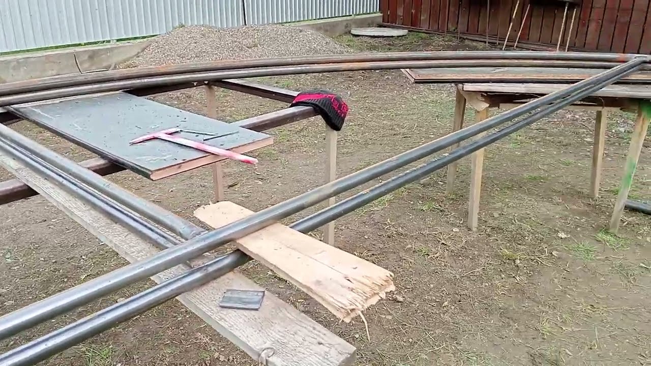 Construirea solarului din teava !Partea intai arcade !
