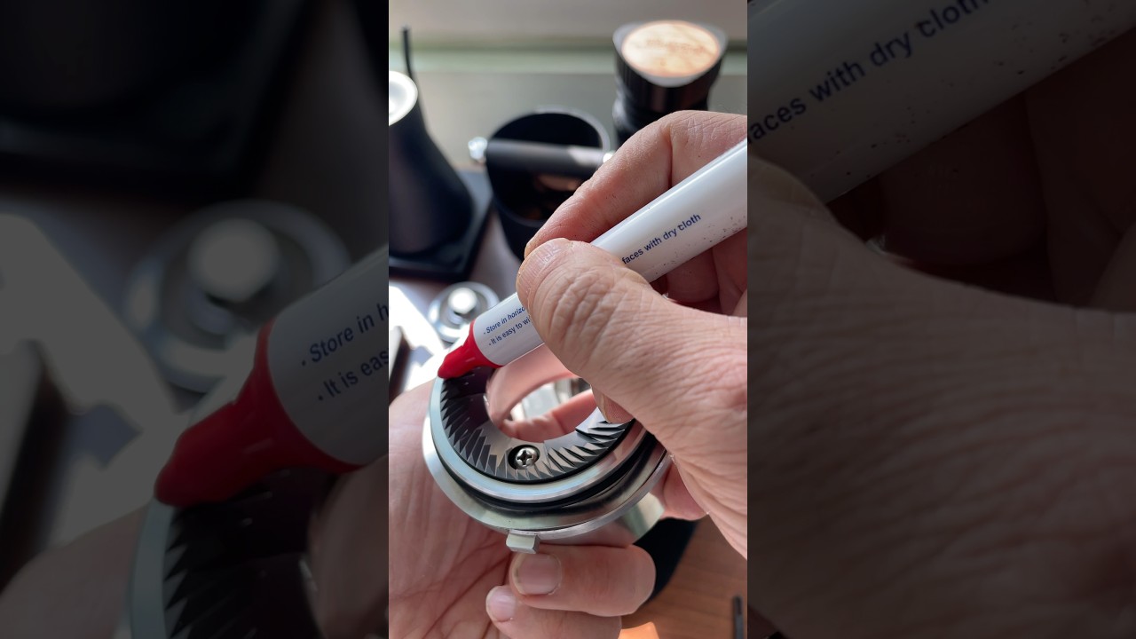 Df64 alignment test and cleaning! #coffeeequipment #espresso #coffeegrinder