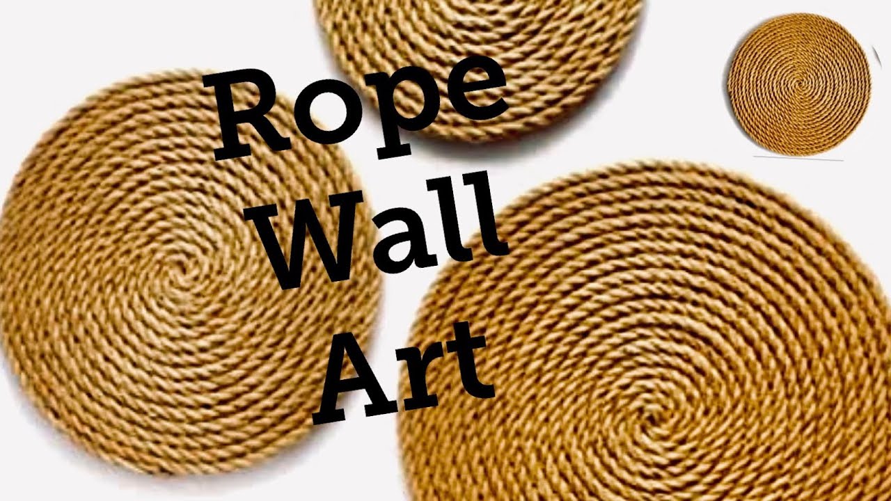 Rope Wall Art || Easy Rope Wall Art || Rope Wall Decor