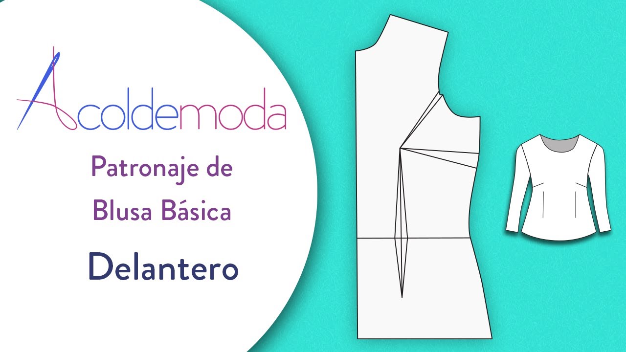 Clase 2: PATR&Oacute;N DE BLUSA B&Aacute;SICA - Delantero - Paso a Paso - DIY