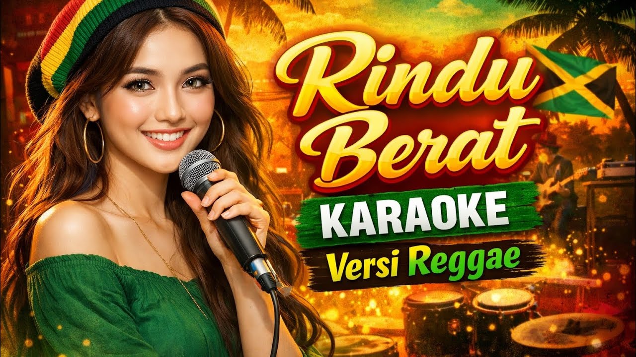 KARAOKE - RINDU BERAT - VERSI REGGAE - ARIYA COVER 