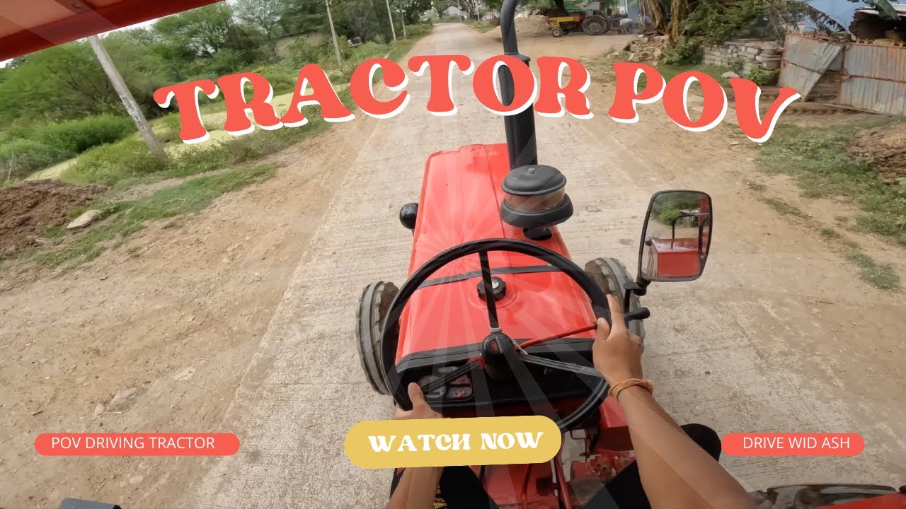 POV DRIVING MAHINDRA TRACTOR 🚜 | POWERFUL OFFROAD DRIVE & EMPTY ROAD EXPERIENCE | DRIVE WID ASH