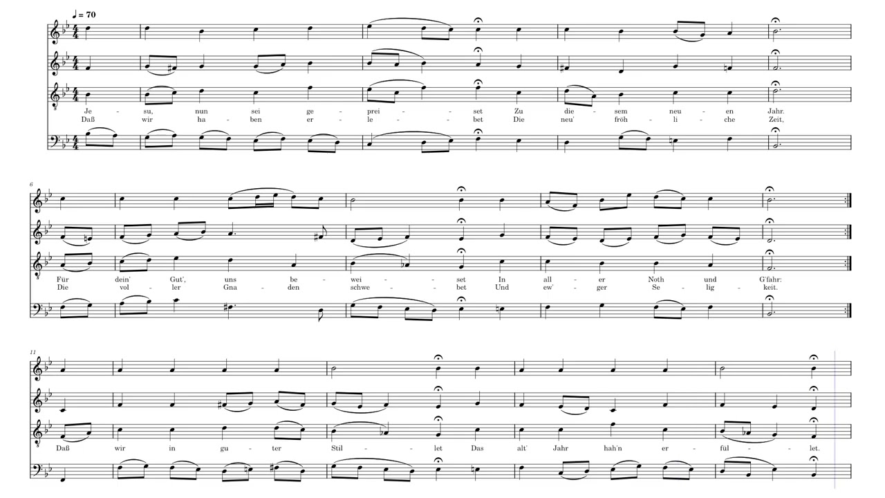 Jesu nun sei by J.S. Bach (1685-1750)