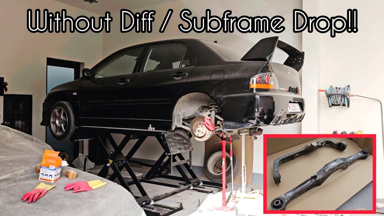 Lancer Evolution AYC Diff Bushings replacement steps - without dropping the Diff