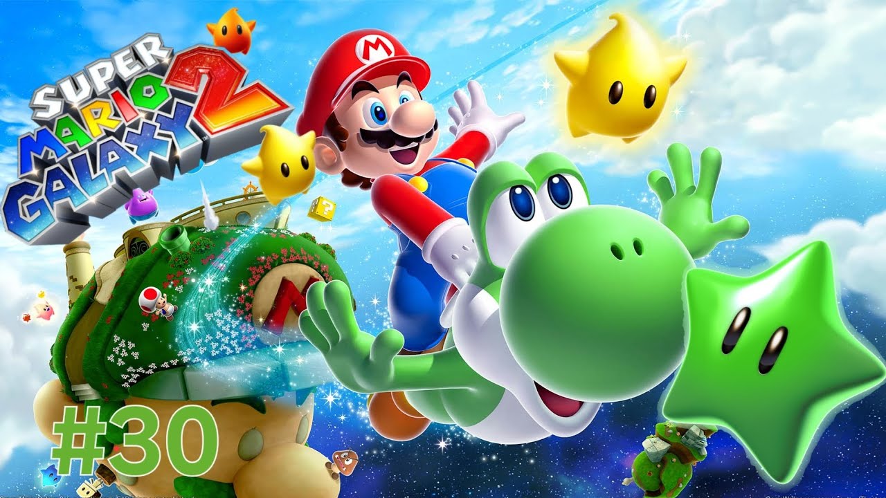 Let's Play: Super Mario Galaxy 2 Nintendo Switch Edition Part 30. Freezy Flake Green Stars.