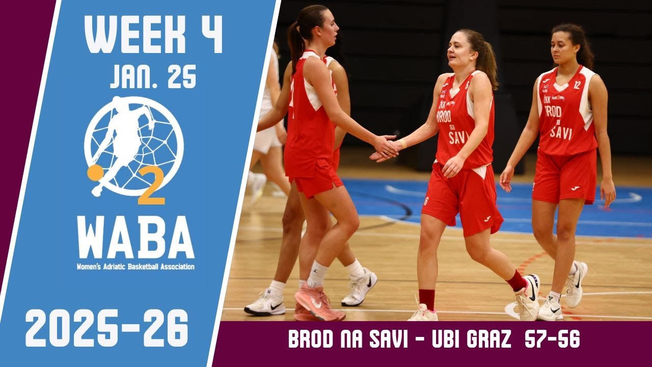 2025-26 WABA 2 Round 4: Brod na Savi-UBI Graz 25/01 (14.00 CET)