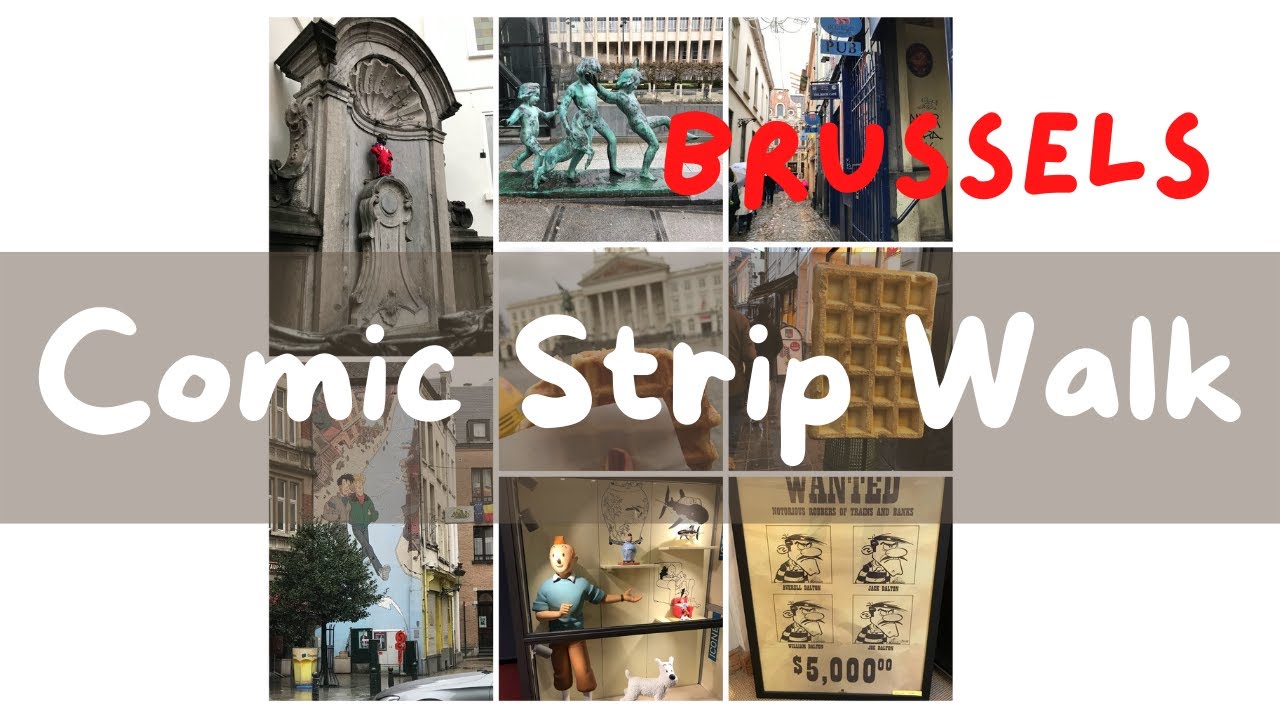 Comic Strip Walk, Brussels, Belgium.