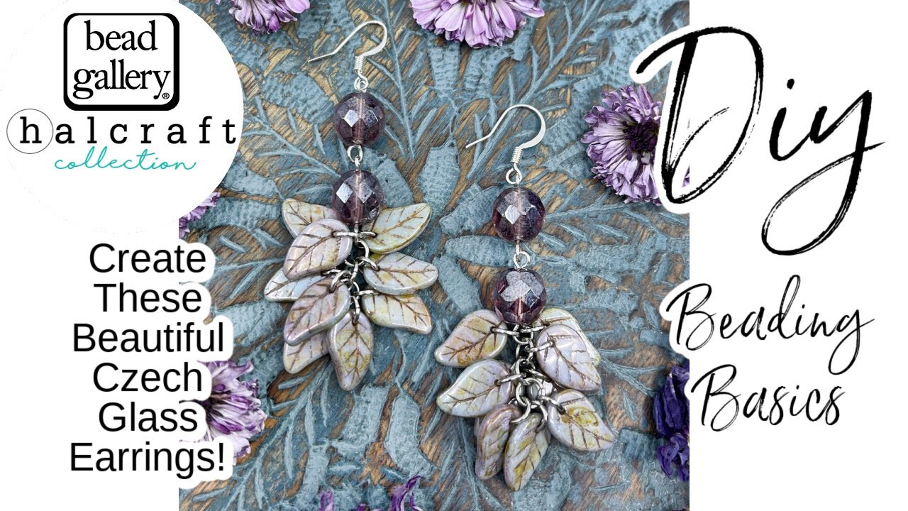 Beading Basics! Learn How To Create These DIY Czech Glass Earrings Using Simple Loops and Jump Rings