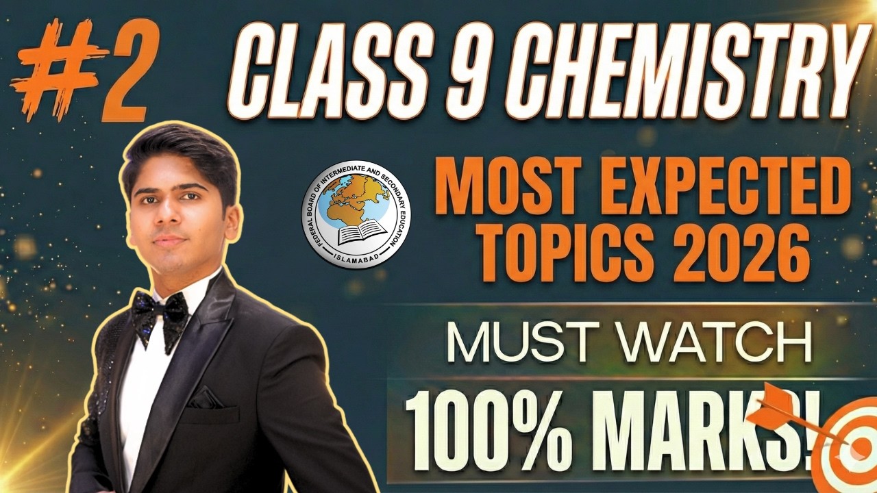 Guess Paper Chemistry Class 9 Federal Board | First Annual Examination 2026 FBISE FB 9th Guess Paper