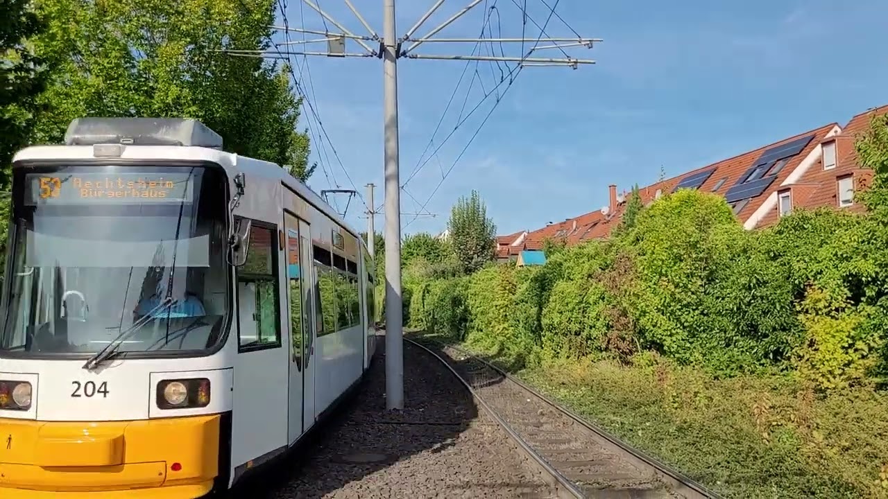Mainz: Hechtsheim, B&uuml;rgerhaus. Trams nr. 204, 219 (route 53)