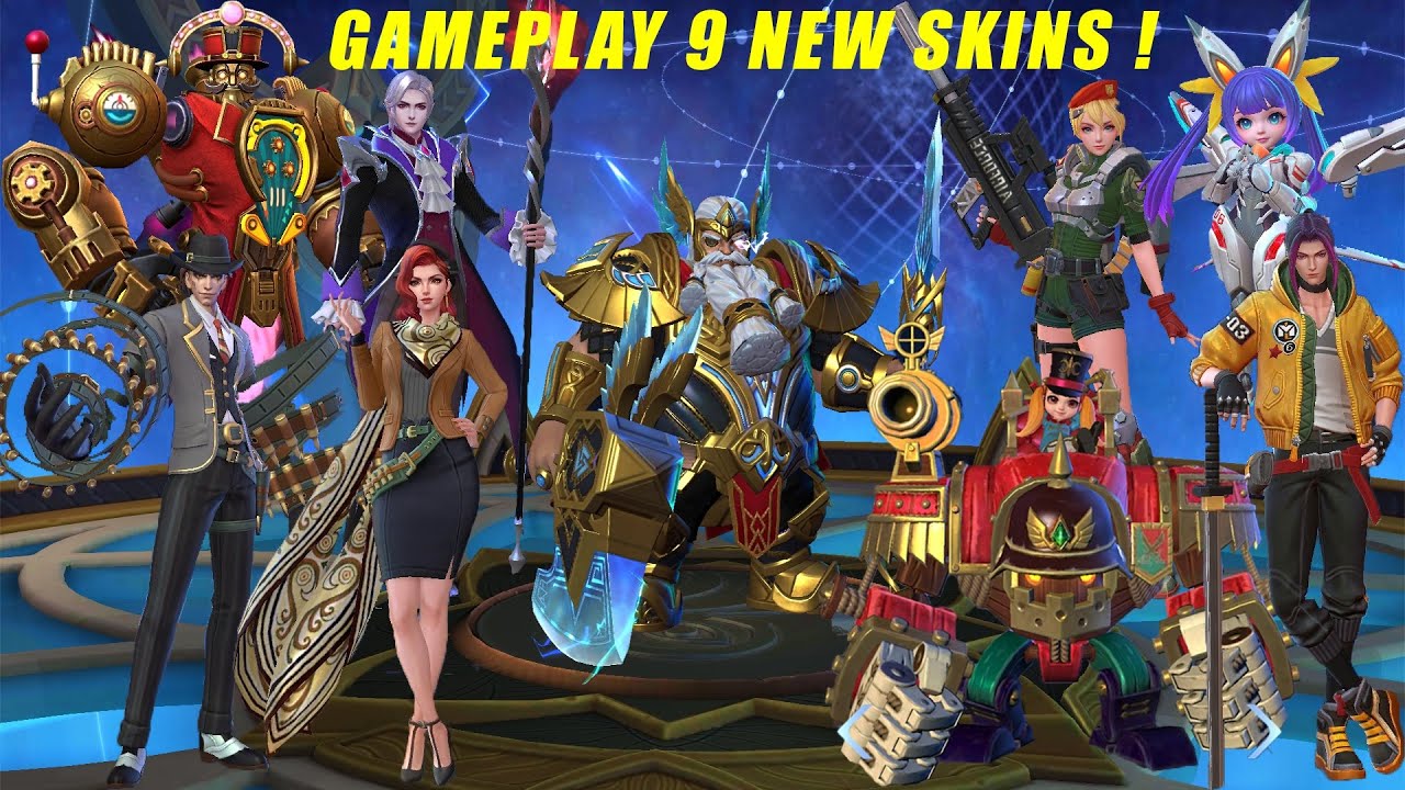 GAMEPLAY 9 NEW SKINS ! FRANCO LUCKY BOX | MOBILE LEGENDS: BANG BANG