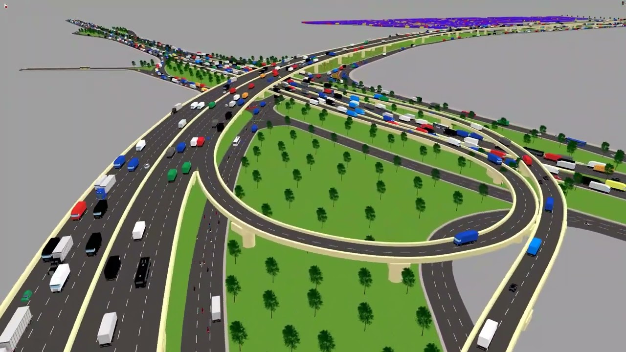 Simulation Tan Van Intersection with 2 option
