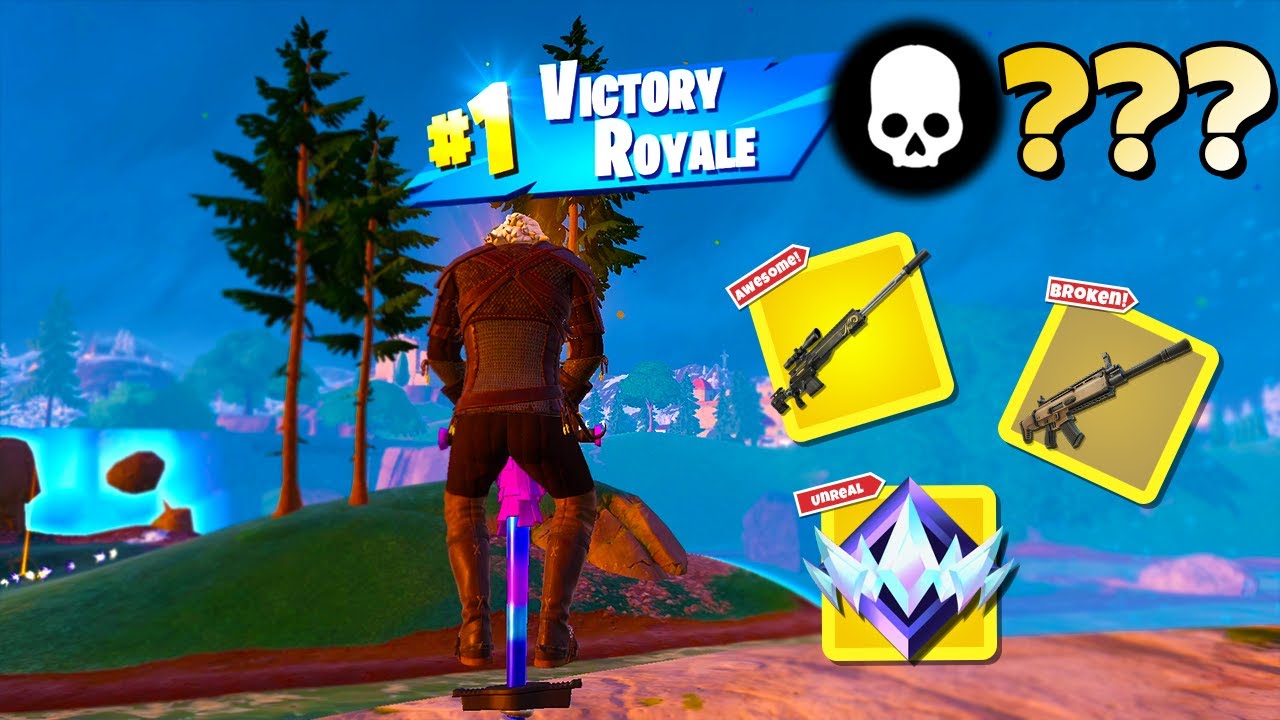 High Elimination Unreal Ranked Solo Win Gameplay (Fortnite Chapter 5 Zero Builds)