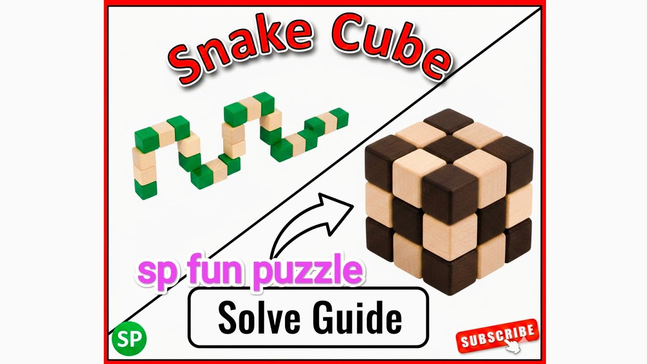How to Solve Wooden Snake Cube Puzzle in Telugu 🐍🧩​