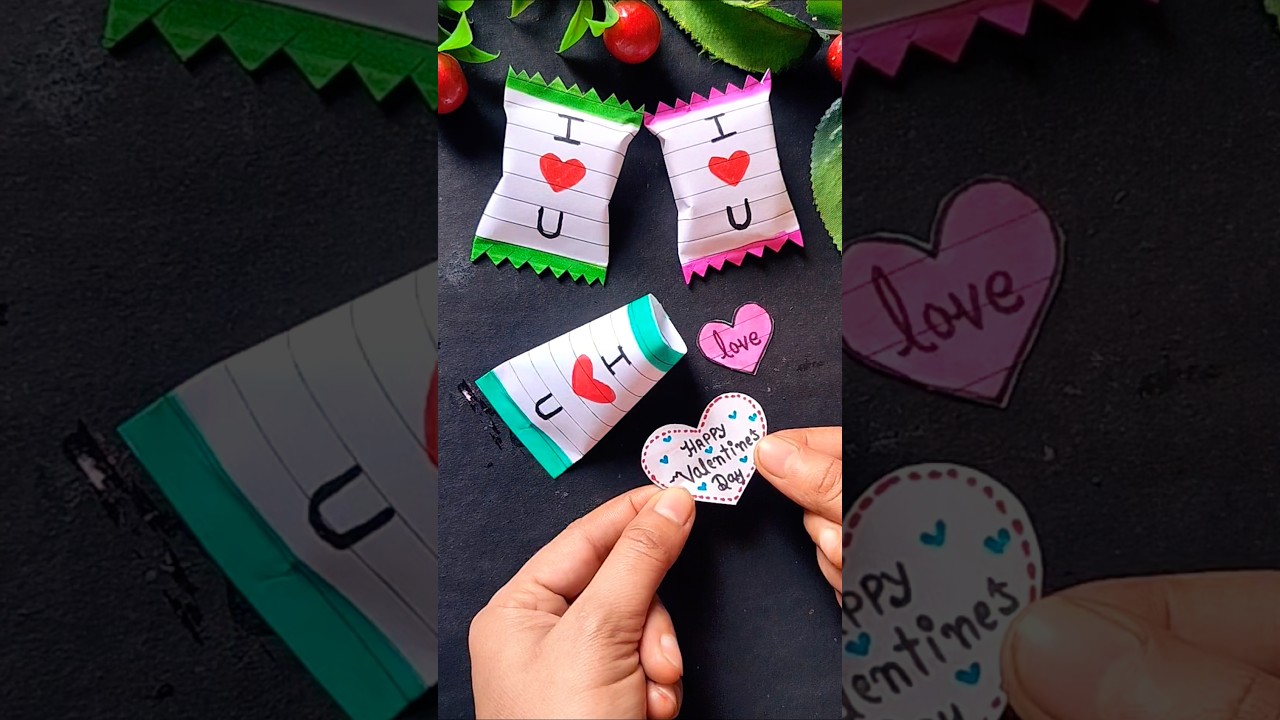 Cute Gift Idea 💝/Valentine's Day love Candy 🍭 #shorts #diy #gift #craft #love