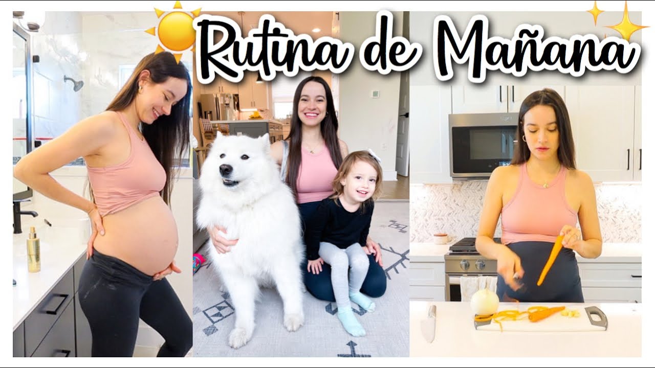 MAMÁ EMBARAZADA: RUTINA DE MAÑANA día de escuela | rutina diaria de cuidado, limpieza y trabajo.