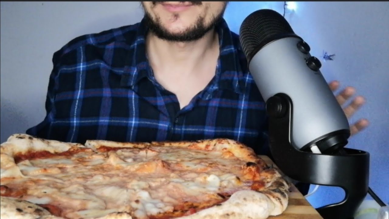 MUKBANG ITA | PIZZA NAPOLETANA MARGHERITA Doppia Mozzarella EATING SOUNDS *ASMR PIZZA CIBO ITALIANO