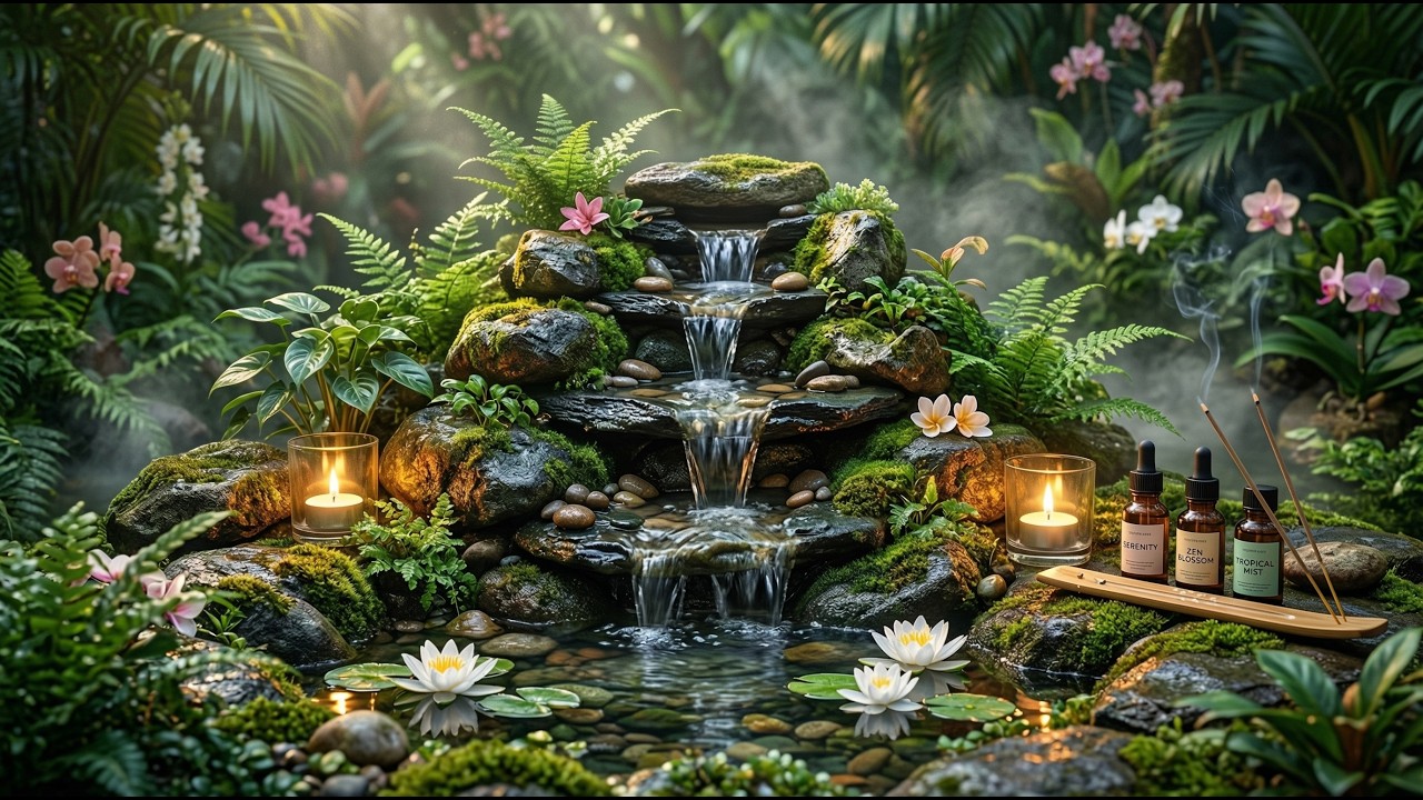 Instant Peace of Mind  Water Sounds & Relaxing Music - Relieve Stress, Anxiety & Depression.