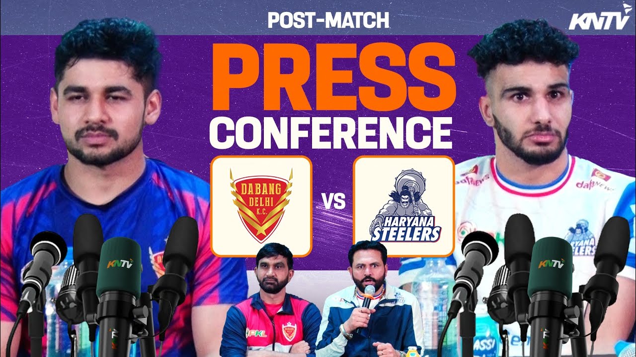 PKL 11 M112 | Dabang Delhi K.C. vs Haryana Steelers | Press Conference ft. Ashu, Naveen & Jaideep