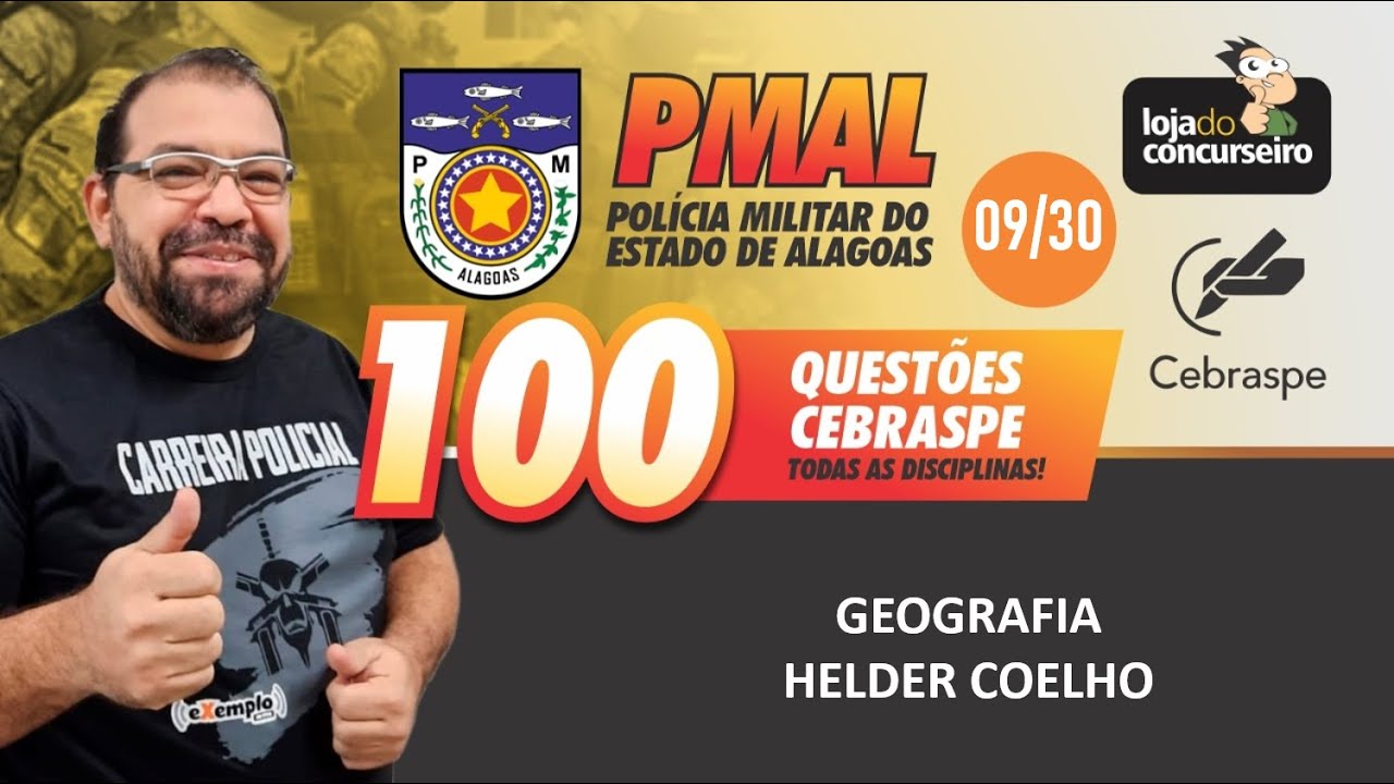 100 Questões CEBRASPE (09/30) - Geografia - Helder Coelho