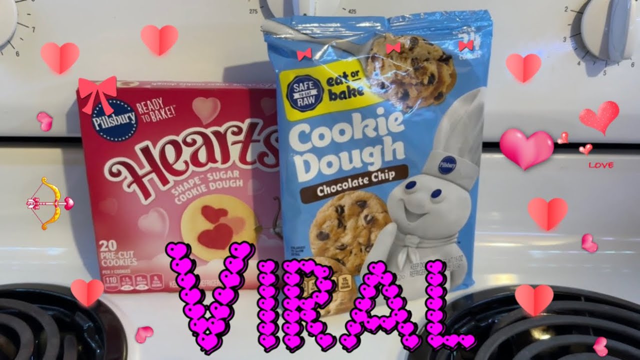 TikTok Trend Viral Valentines Chocolate Chip Sugar Cookies