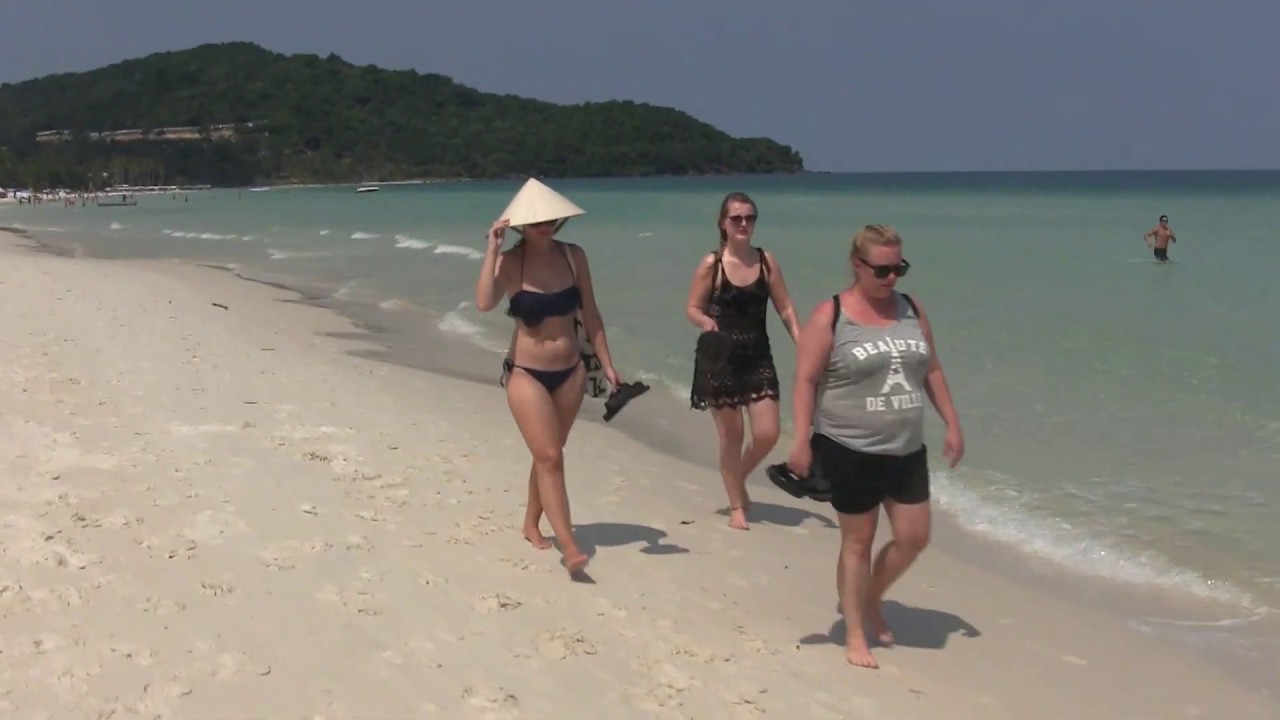 Вьетнам.  о.Фукуок. Пляж Бай-Сао. Bai Sao beach  (03.03.2019г.)