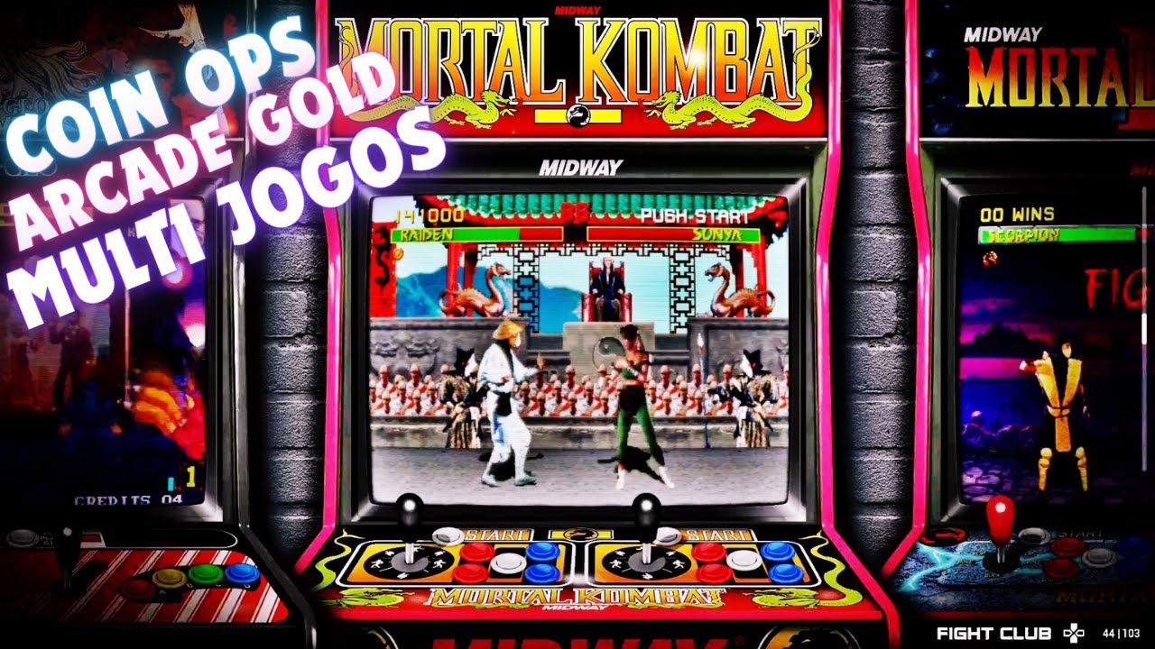 MULTI JOGOS ARCADE GOLD COIN OPS COMPLETO