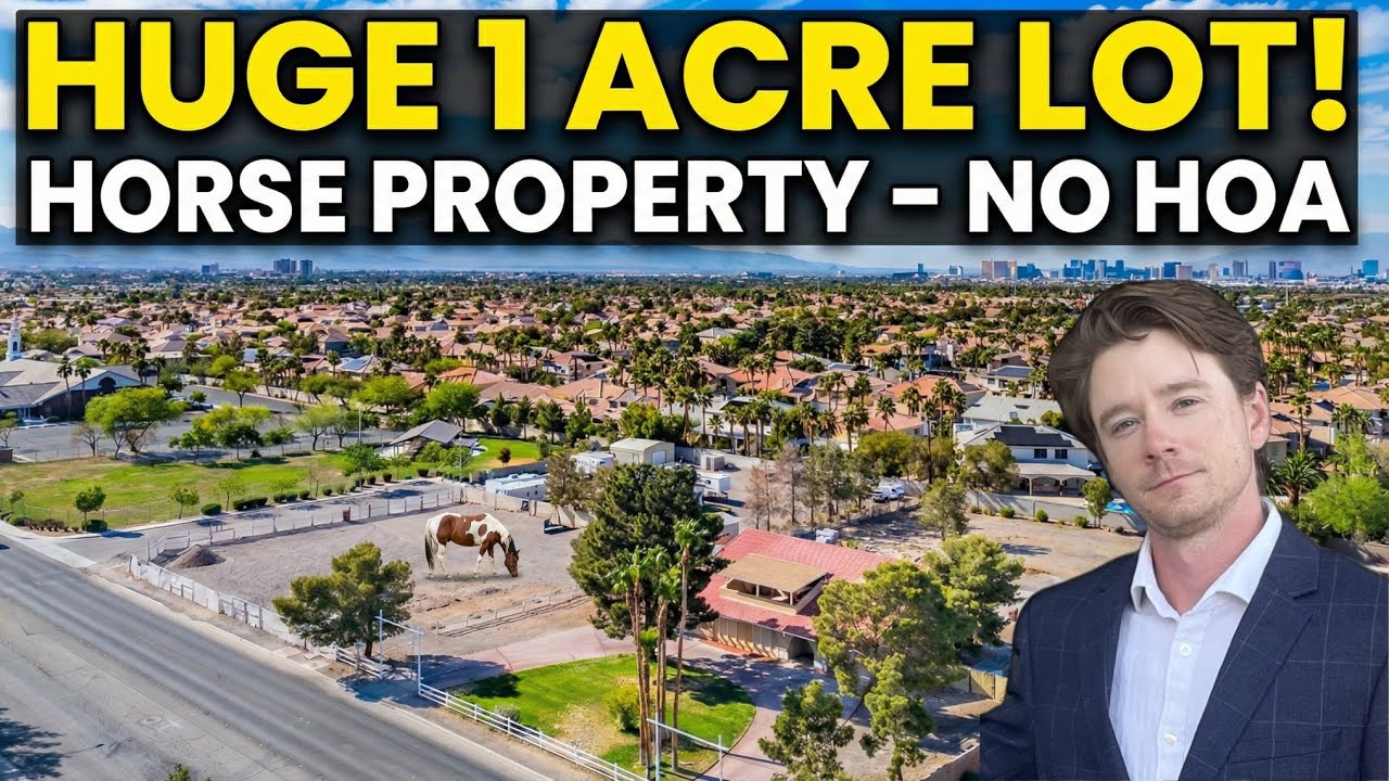 Massive 1 Acre Lot in Las Vegas! 🐴 Horse Property, Pool & RV Parking (No HOA)