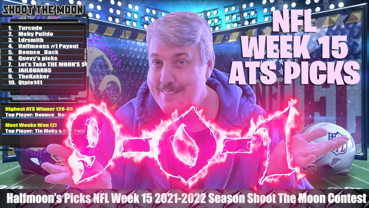 NFL Week 15 ATS Picks for the 2021-2022 Football Season
