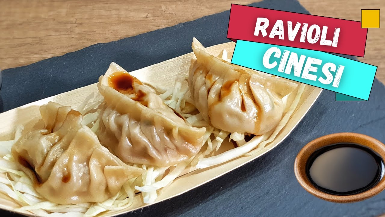 Ravioli cinesi al vapore con carne - Gyoza - SECONDI PIATTI