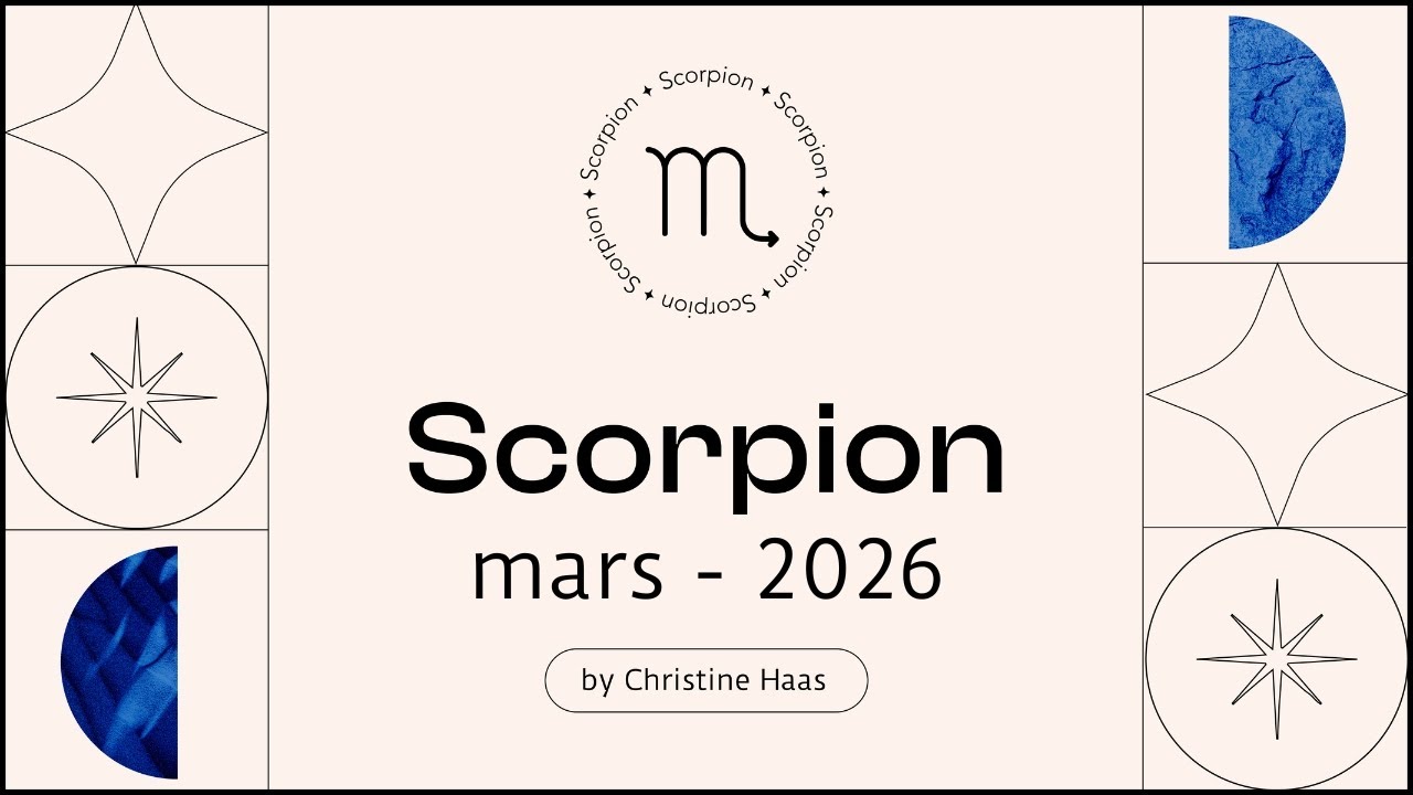 Horoscope Scorpion ♏️ Mars 2026 🛷 par Christine Haas