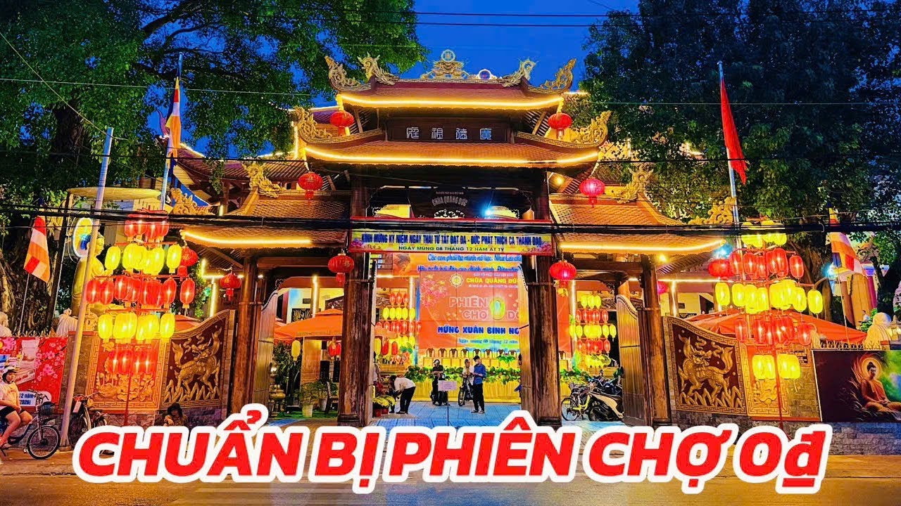 Chùa Quản Đức Lagi Chuẩn Bị Phiên Chợ 0₫ Cho Người Nghèo Trong Đêm