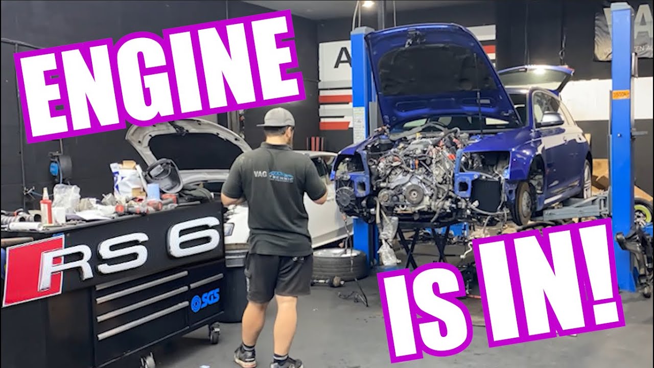 Ep11 RS6 V10 , Installing TTE1000 turbos , engine going IN and first start after two months